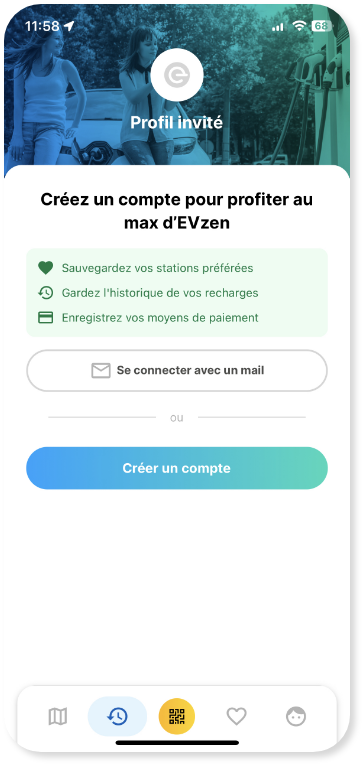 Application mobile EVzen