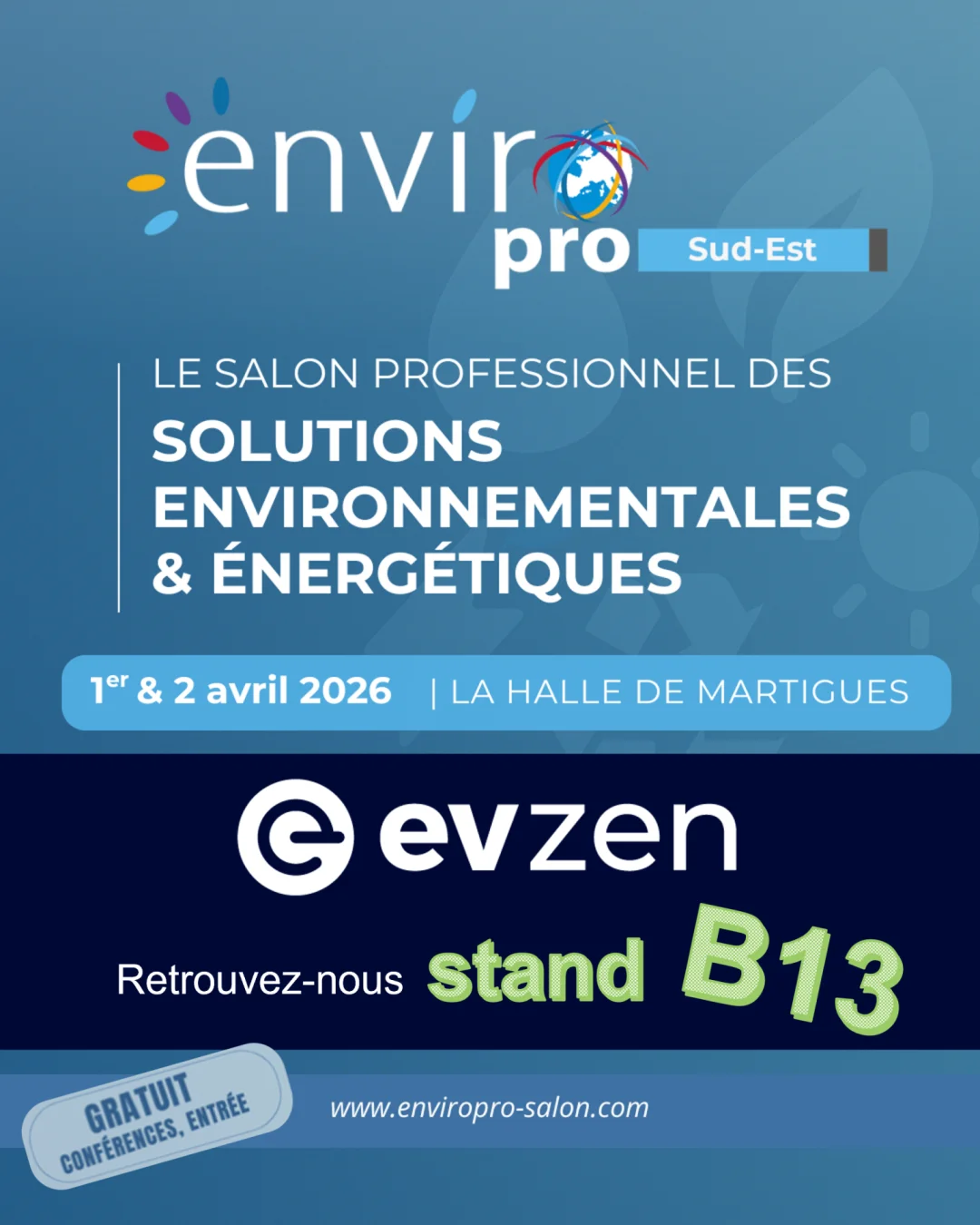 Image EVzen vous donne rendez-vous au salon ENVIROpro Sud Est !